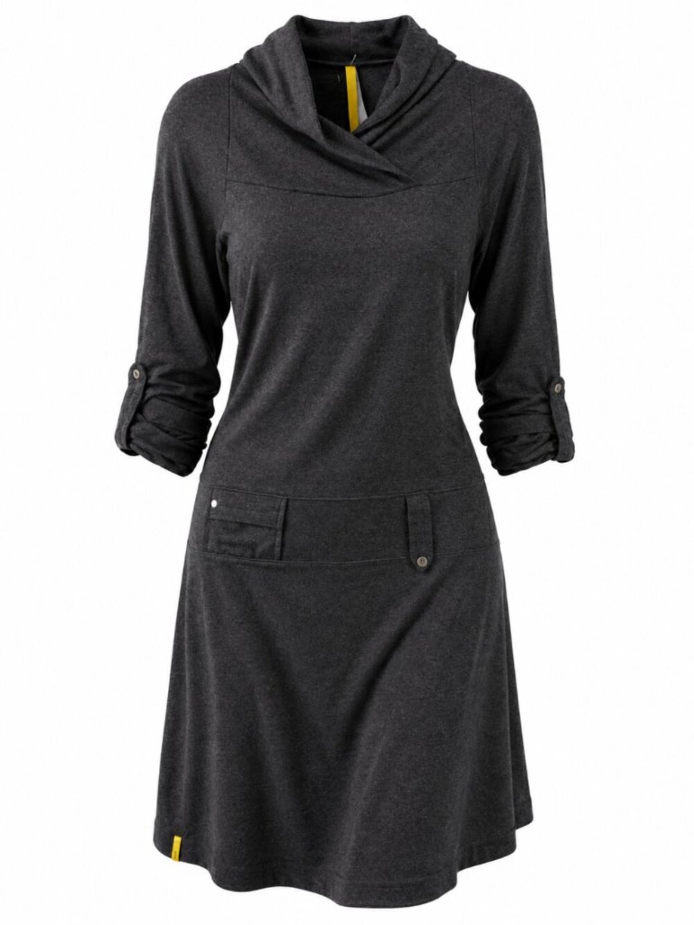 Lolë Charcoal Grey Hooded Athleisure Dress Size XS